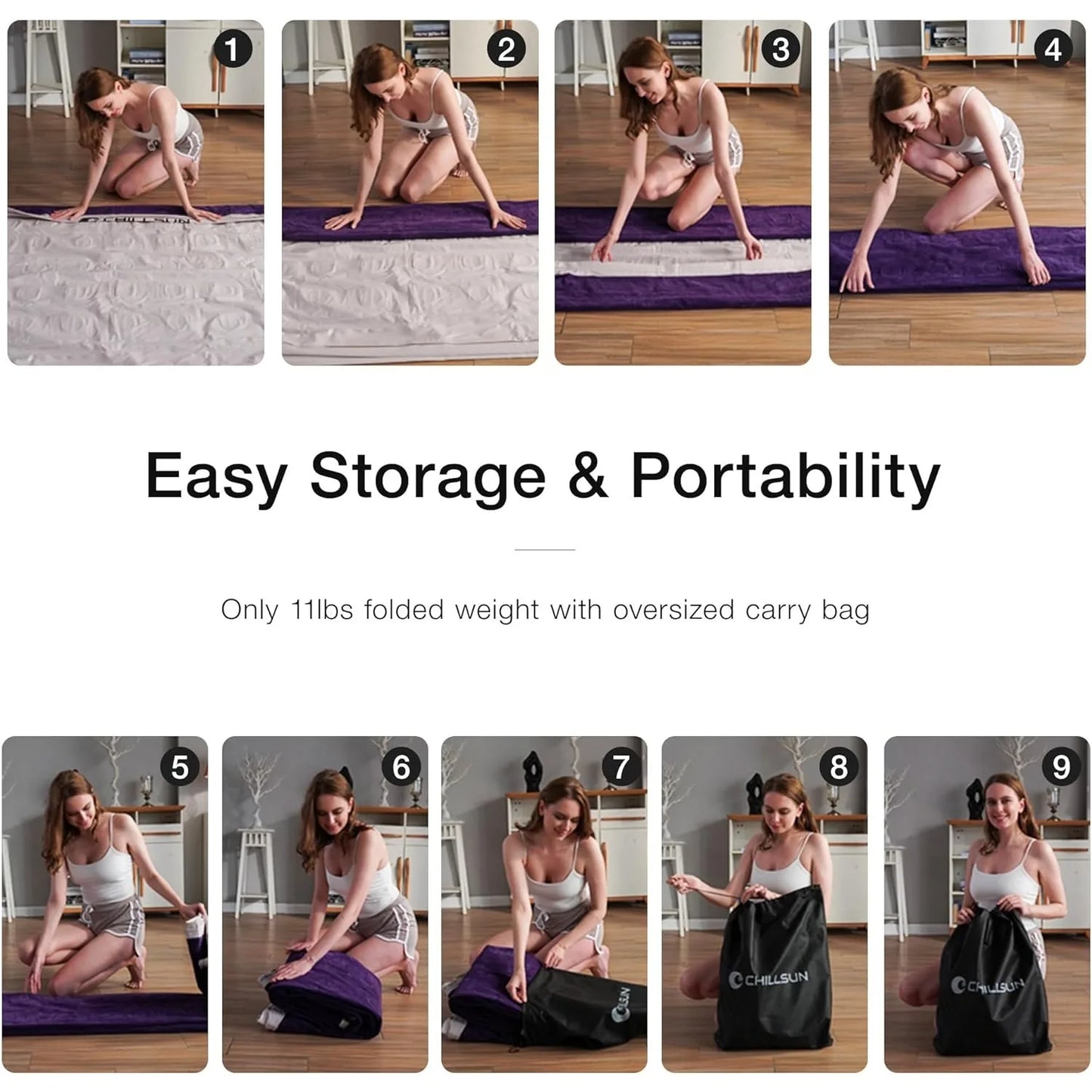 -Single Mattress with Built in Pump