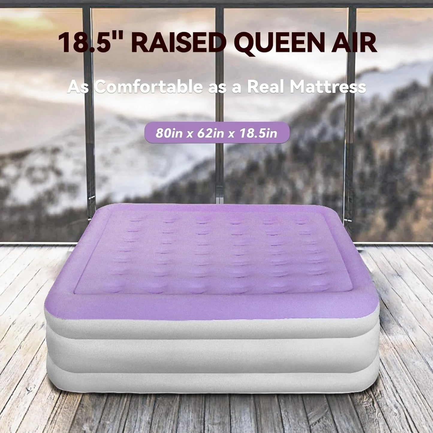 -AirMattress Queen with Built in Pump