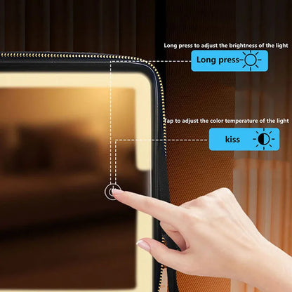 -LED mirror Makeup bag